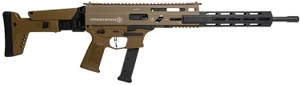 Grand Power 810091156483 Stribog SP9A3G 9mm Luger 16" Black Barrel, Flat Dark Earth Receiver, Polymer Stock & Grip