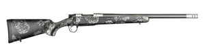 Christensen Arms 8010613300 Ridgeline FFT 6.5 Creedmoor 4+1 20" Carbon Fiber/Threaded Barrel, Stainless Steel, Black with Gray Accents Stock