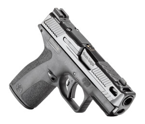 Smith & Wesson 14775 M&P9 Shield X Sub-Compact Frame 9mm Luger 10+1 3.60" Black Armornite Fluted Ported Barrel, Black Armornite Stainless Steel Optic Ready/Serrated Slide, Black Polymer Frame w/Picati
