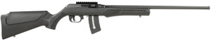 Rossi RS22W2111-TH RS22  Semi-Auto 22 WMR 10+1 21" Threaded Barrel, Black, Fixed Synthetic Stock
