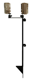 Muddy MUDMTCATCS03 Dual Game Camera Mount 19"-41" High Black Steel