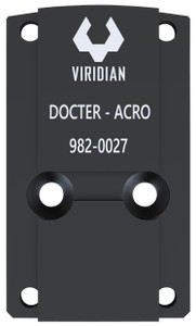 Viridian 9820027 RFX45 Docter Mounting Adapter  Black Anodized