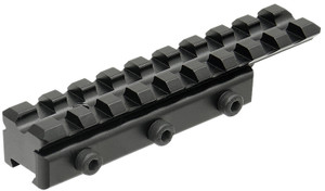 Leapers MNTPMTOWLA Picatinny Adapter Mount  Matte Black Anodized Aluminum Dovetail Mount