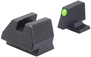 HK 51000938 Night Sight Set  Fixed Extended Green Tritium/Black Frame, Fits H&K VP9 9mm Luger