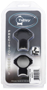 Talley 940412 Scope Mount/Ring Combo  Black Anodized Aluminum 1" Tube Browning T-Bolt Medium Rings 0 MOA