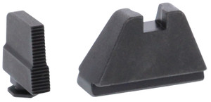 AmeriGlo GL507 Optic Compatible Sight Set for Glock  5XL Tall Serrated Front Sight-Black Rear Sight