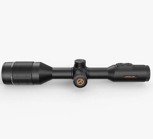 Immerse yourself in the unparalleled thermal imaging capabilities of the Athlon Cronus ATS 50-640 Thermal Scope, showcased in this image. The scope's sleek design and advanced technology are evident, delivering exceptional clarity and detail in low-light conditions. With a 50mm lens and an impressive 640x480 resolution, the Cronus ATS ensures superior precision for night-time observation and hunting.