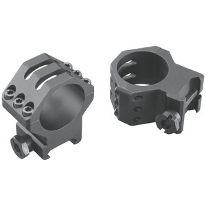 Weaver Mounts 99694 Six-Hole Picatinny Rings  Matte Black 30mm High