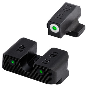 TruGlo TG231G1AC Tritium Pro  Black | Green Tritium Orange Outline Front Sight Green Tritium Rear Sight