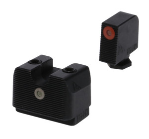 Rival Arms RA4A231G In-Line MOS Night Sights for G17/G19  Green Tritium Orange Outline Front Sight-Green Tritium White Outline Rear Sight