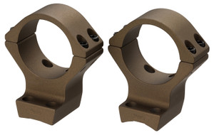 Browning 12541 X-Bolt Scope Mount System X-Lock Burnt Bronze Cerakote Aluminum 34mm Tube, Medium Rings