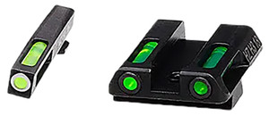 HiViz GLN421 LiteWave H3  Green Tritium/Fiber Optic Tritium Front Orange Fits Glock 42/43/43X/48