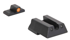 Meprolight USA 415453131 Hyper-Bright  Green Tritium Orange Outline Front Sight-Green Tritium Black Outline Rear Sight HK VP9/HK45/HK45C