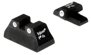Trijicon 600268 Bright & Tough Night Sights  Green/Tritium White Outline Front Sight-Green/Tritium White Outline Rear Sight H&K USP Compact