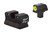 Trijicon 600514 HD Night Sights  Green/Tritium Yellow Outline Front Sight-Green Tritium Black Outline Rear Sight Colt 1911