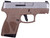 Taurus 1-G2S939B G2S  Compact Frame 9mm Luger 7+1 3.26" Matte Stainless Steel Barrel, Black Stainless Steel Serrated Slide, Brown Polymer Frame w/Accessory Rail, Black Polymer Grip