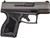 Taurus 1-GX4M93C GX4 Micro-Compact 9mm Luger Caliber with 3.06" Barrel, 11+1 Capacity, Black Finish Frame, Serrated Tungsten Gray Cerakote Steel Slide &  Interchangeable Backstrap Grip Includes 2 Mags