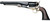 Pietta PF60OWS448 1860 Old West 44 Cal 8" 6rd Blued & Engraved Cylinder, Blued Steel Barrel, Wood Grip