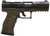 Walther Arms 5220307 WMP  Full Size Frame 22 WMR 15+1 4.50" Black Steel Barrel, Black Optic Ready/Serrated Slide, OD Green Polymer Frame w/Picatinny Rail, Textured Polymer Grip