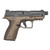 S&W Shield-X Midnight Bronze Handgun 9mm Luger 13(1)&15(1)rd Magazines 4.1" Threaded Barrel " Barrel Thumb Safety