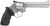 Taurus 2-660069 66  Medium 357 Mag/38 Special +P 7 Shot 6" Matte Stainless Steel Barrel, Cylinder & Frame, Black Finger Grooved Rubber Grip, Transfer Bar Safety, Exposed Hammer