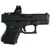 Glock V-Series Model 26 Handgun 9mm Luger 10rd Magazines (3) 3.43" Barrel Black US Made w/Viridian RFX35 Green Dot