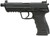 HK 81001117 HK45 V1 .45 ACP 10+1 4.46" Black Threaded Barrel, Black Cerakote Serrated Steel Slide, Black Polymer Frame w/Picatinny Rail, Ambidextrous