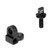 Trijicon Bright & Tough Night Sights - Orange Rear - AR15/M16