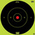 Pro-Shot 12BGREENTG12PK SplatterShot  12" Bullseye Hanging Heavy Paper Black/Red Impact Enhancement Yes White 12 PK