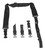 NcStar AARS2PB VISM Sling Black Nylon Strap w/Elastic Shock-Cord 55"-72" OAL Adjustable Bungee