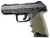 Hogue 17701 HandAll Beavertail made of Rubber with Textured OD Green Finish & Finger Grooves for Ruger Security-9