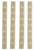 Ergo 4332DE WedgeLok Slot Cover  Dark Earth Rubber, 4 Slot Low Profile w/Aggressive Texture 4 Per Pack