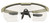 Radians XFPZ4511C  Safety Glasses Clear Lens Oversized Tan Frame