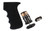 Hogue 74010 Rubber Grip  Cobblestone Black Rubber with Finger Grooves & Storage for AK-47, AK-74 (Batteries Not Included)