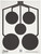 Sig Sauer SCT357 T300 Replacement Target Multi Zone Hanging Black/White