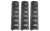 Troy Industries Troy Rail Cover 6.2  - Black 3/ct