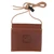 Riven Leather Diaphragm Call Pouch and Lanyard Brown