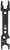 TacFire TL022 Armorer's Combo Wrench Black Steel Rifle AR Platform Steel Handle