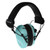 Radians Dual Microphone Electronic Earmuff 3.5mm Stereo Jack 23dB Black Aqua