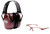Howard Leight R01727 Woman's Shooting Safety Combo 25 dB Over the Head Dusty Rose/Black Women