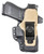 DeSantis Gunhide 230KJ9YZ0 Hyeye  IWB Black Kydex Belt Mount Ambidextrous
