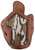 1791 Gunleather MOBH24BRWR BH2.4 Optic Ready OWB 2.4 Brown/Mossy Oak Leather Belt Slide Fits Walther PPQ/Sig P320/Springfield XD-M