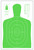 Action Target B27ELGR100 Qualification High Visibility Silhouette Paper 23"x35" Fluorescent Green/White 100 Per Box