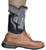 DeSantis Gunhide 014PCX7Z0 Die Hard Rig  Ankle Black Leather/Sheepskin Ankle Fits S&W M&P Shield 9/40 Right Hand