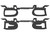 Rugged Gear 10075 Gun Rack Overhead Black Steel Holds 2 Rifle/Shotgun