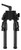 Mdt Sporting Goods Inc 105561BLK GRND-POD  Black 4.50"-9" Carbon Fiber/Aluminum, Adj. Throw Lever, 4 Leg Postitions, Fits ARCA Rail & RRS Dovetail