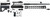TacFire SSRK308LPK18BN AR Build Kit  Sports South Exclusive 308 Win AR-10 Black Nitride 5/8"x24
