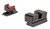 Trijicon 601050 Fiber Sights  Red/Fiber Optic Front Sight-Black/Blank Rear Sight Sig Sauer P225/P226/P228 #8 Front/#8 Rear
