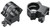 Weaver Mounts 49049 Quad Lock Detachable Rings  Matte Black 1" Extra High