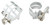 Weaver Mounts 49056 Quad Lock Detachable Rings  Silver 1" High